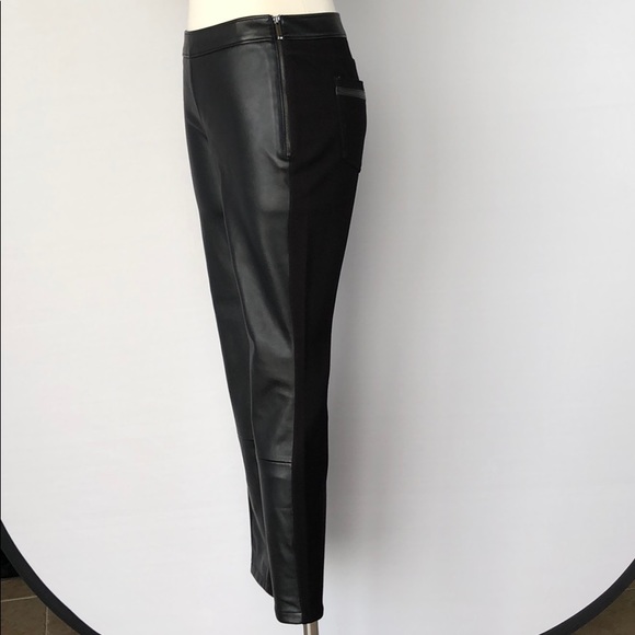 WHBM Vegan Leather Front Leggings Size 0 - Picture 7 of 15
